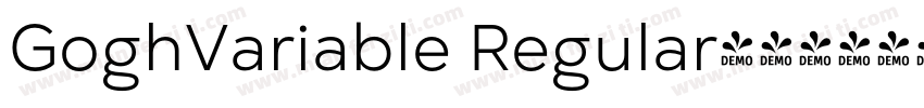GoghVariable Regular字体转换